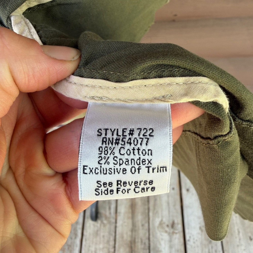 Cabi Anorak Jacket Women Large Green Utility Field Coat Style 722 Cotton Blend - Picture 7 of 7